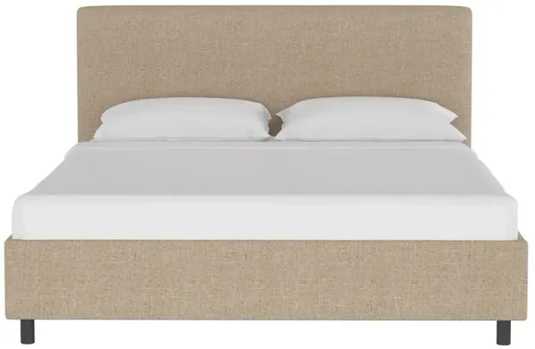 Novak Linen Platform Bed