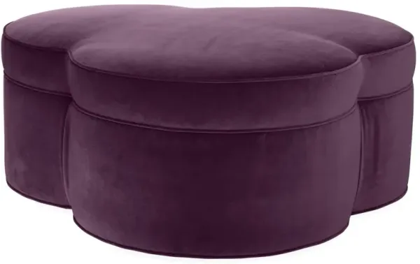 Portsmouth Upholstered Ottoman, Fig Velvet