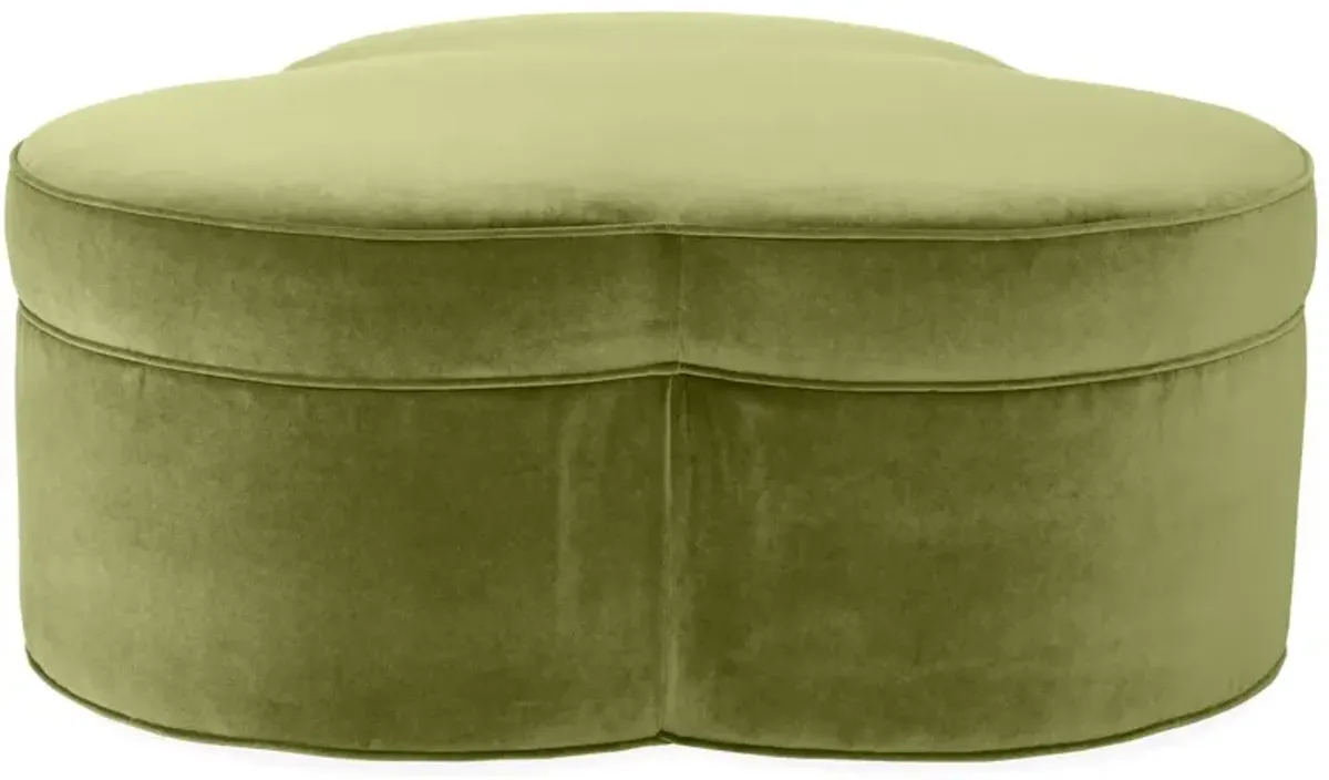 Portsmouth Upholstered Ottoman, Velvet