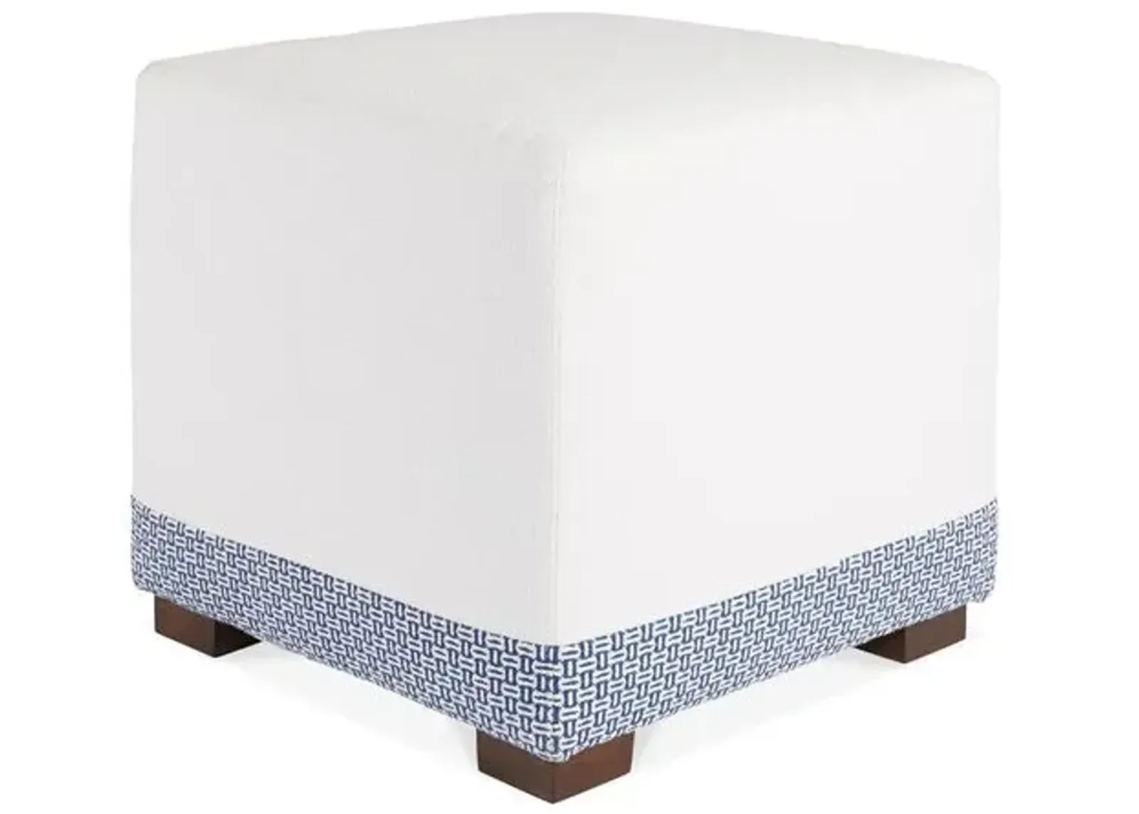 Canto Ottoman - Ivory Crypton - Miles Talbott - White