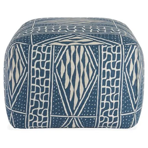 Ero Pouf - Indigo/Natural - Miles Talbott - Blue