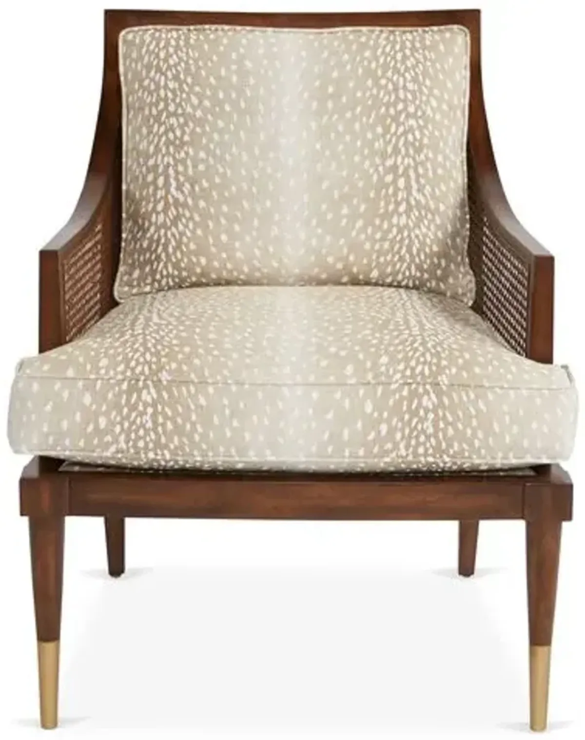 Kirkwood Accent Chair - Fawn Linen - Handcrafted - Beige, Comfortable, Durable