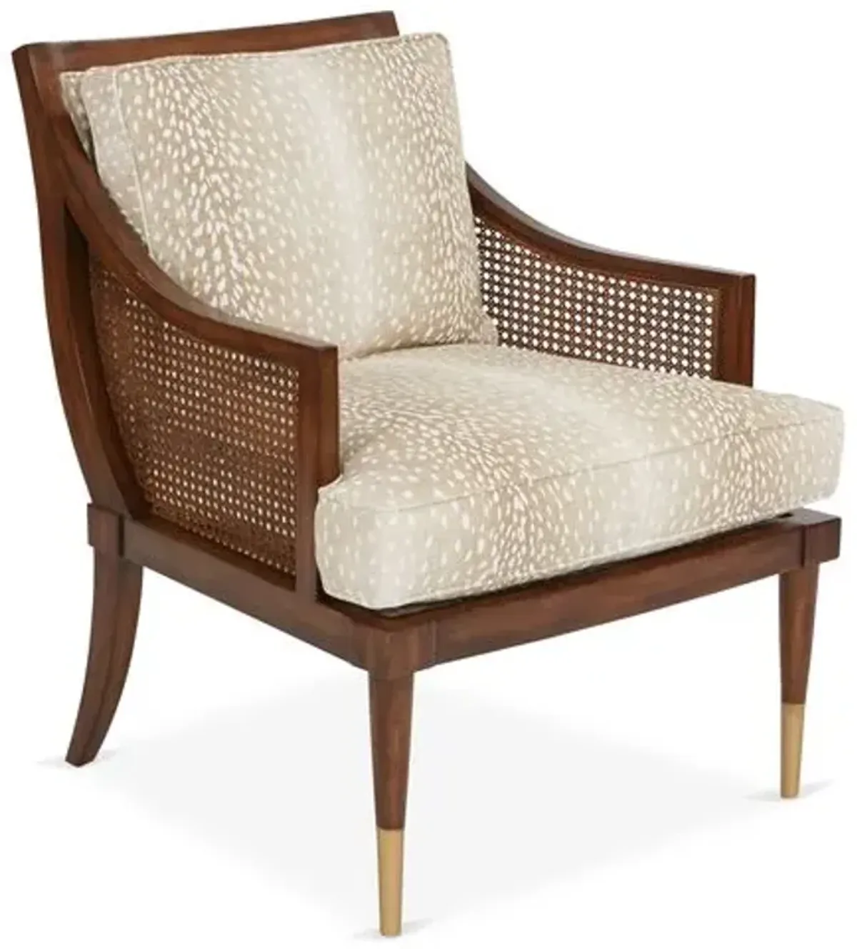 Kirkwood Accent Chair - Fawn Linen - Handcrafted - Beige, Comfortable, Durable