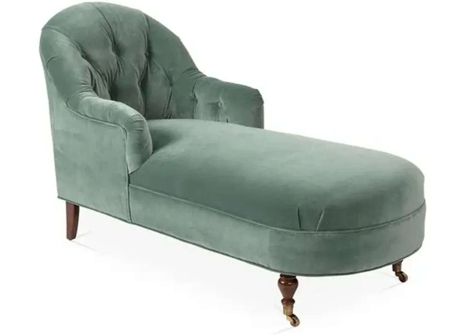 Marlowe Chaise - Jade Velvet - Green - Comfortable, Sturdy, Stylish