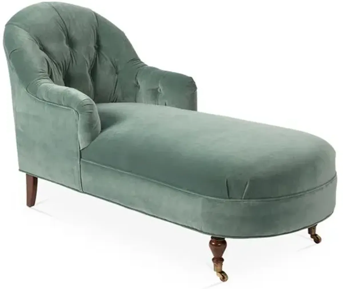 Marlowe Chaise - Jade Velvet - Green - Comfortable, Sturdy, Stylish