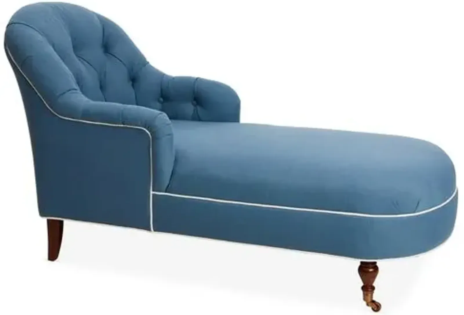 Marlowe Chaise - Indigo/Ivory Crypton - Blue - Comfortable, Sturdy, Stylish, Eco-Friendly, Eco-Friendly