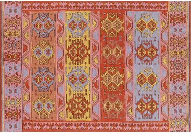 Dauner Outdoor Rug - Bright Red - Red