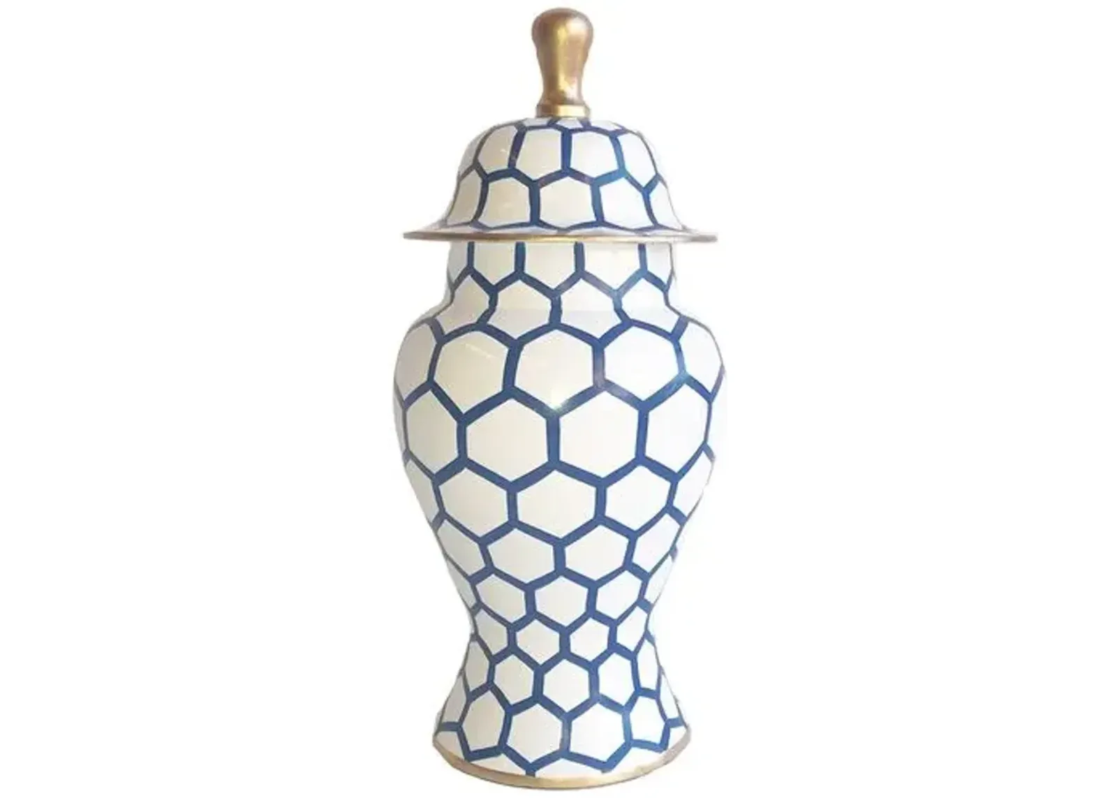 14" Mesh Ginger Jar - Blue - Dana Gibson