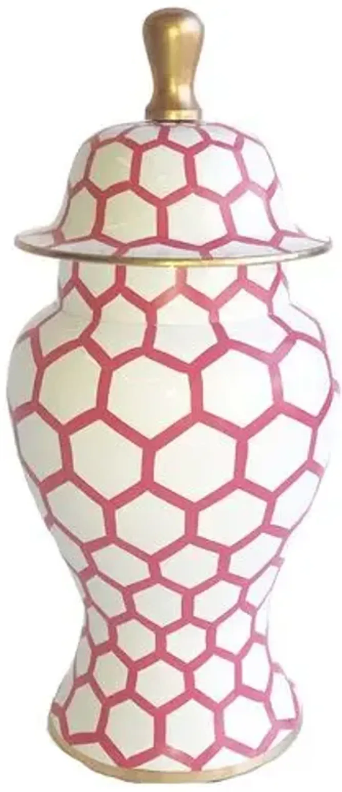 14" Mesh Ginger Jar - Pink - Dana Gibson