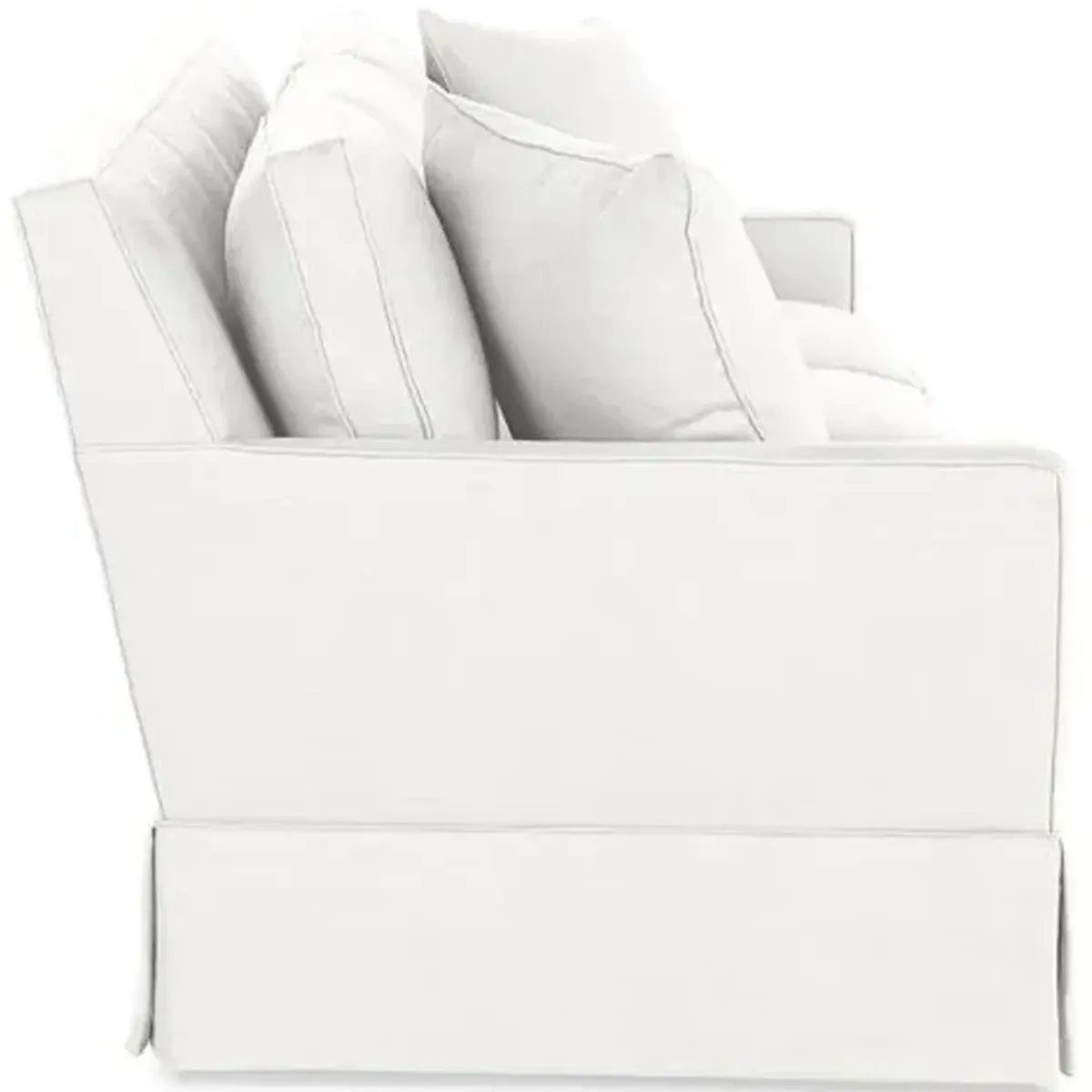 Auburn Sofa - White Linen - Miles Talbott