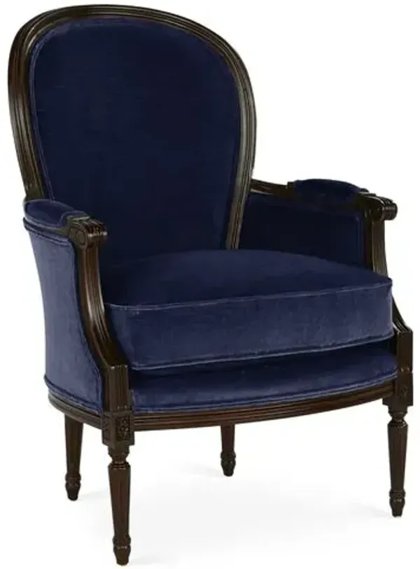 Germaine II Berg re - Lapis Velvet - Joe Ruggiero - Handcrafted - Blue - Blue