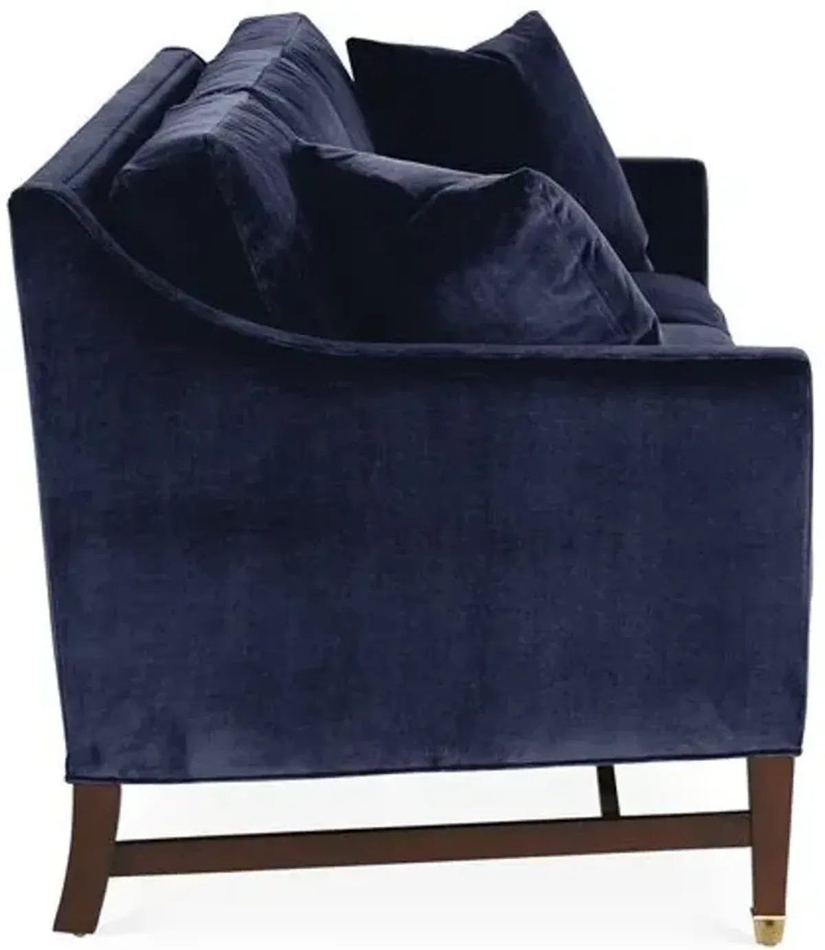 Arden Sofa - Lapis Velvet - Handcrafted