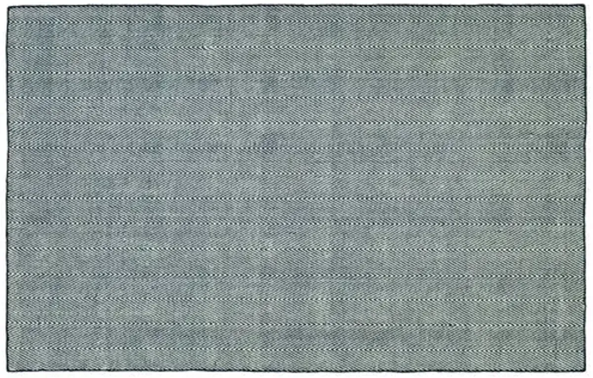 Onika Outdoor Handwoven Rug - Navy - Blue - Blue