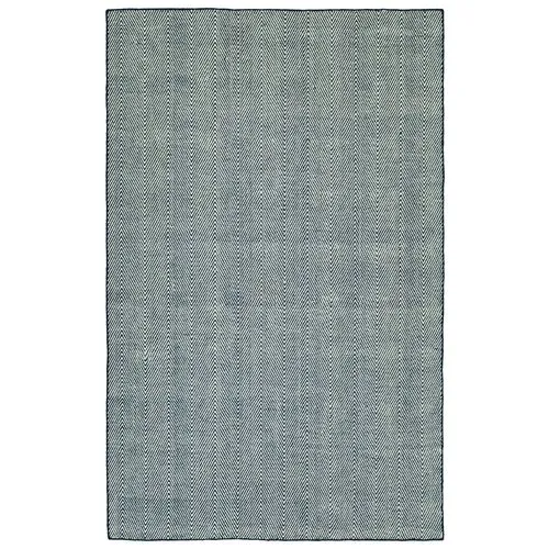 Onika Outdoor Handwoven Rug - Navy - Blue - Blue