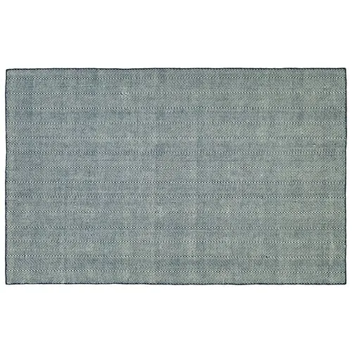 Onika Outdoor Handwoven Rug - Navy - Blue - Blue