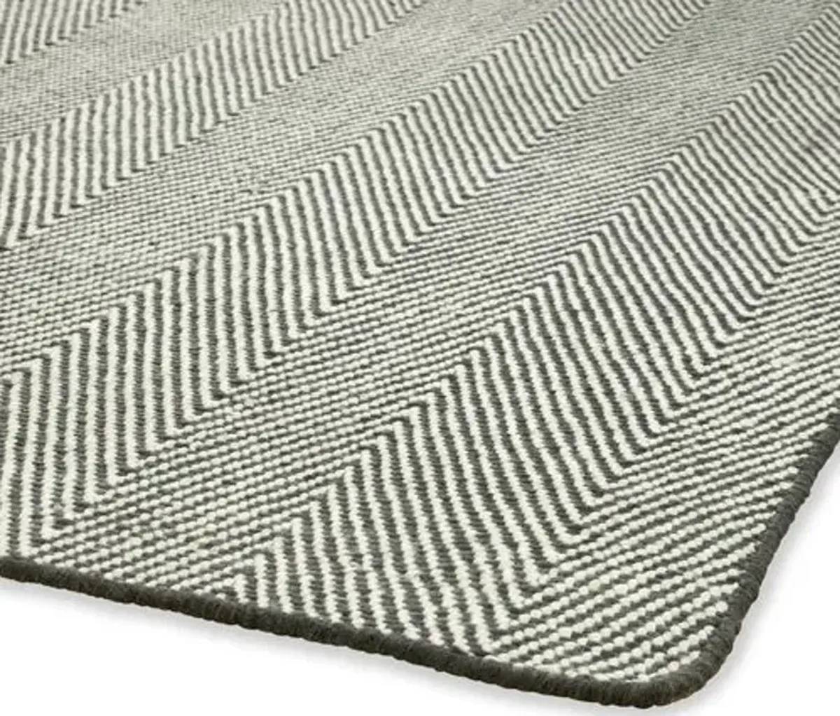 Onika Outdoor Handwoven Rug - Gray - Gray