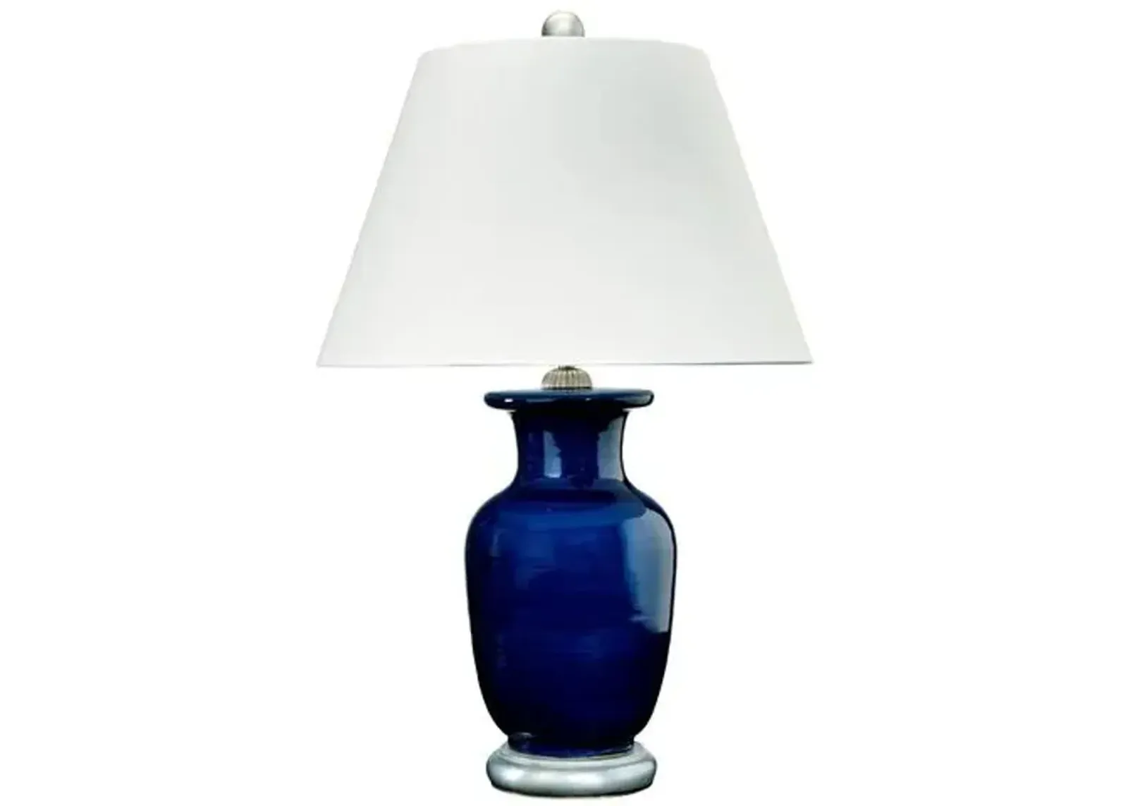 Barclay Butera - Bradburn Home - Capitan Table Lamp - Navy/Silver