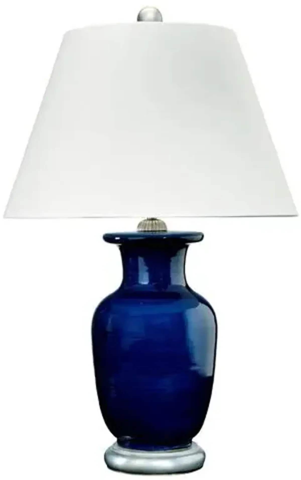 Barclay Butera - Bradburn Home - Capitan Table Lamp - Navy/Silver