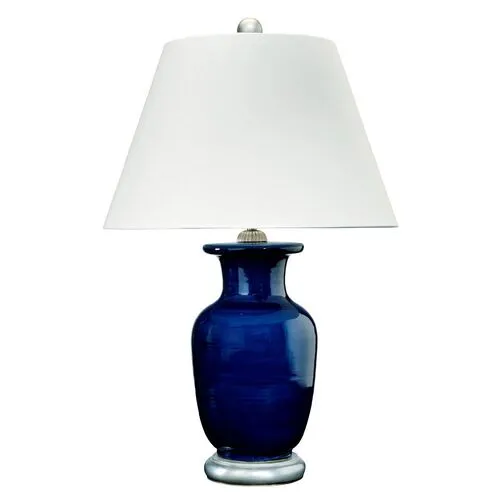 Barclay Butera - Bradburn Home - Capitan Table Lamp - Navy/Silver