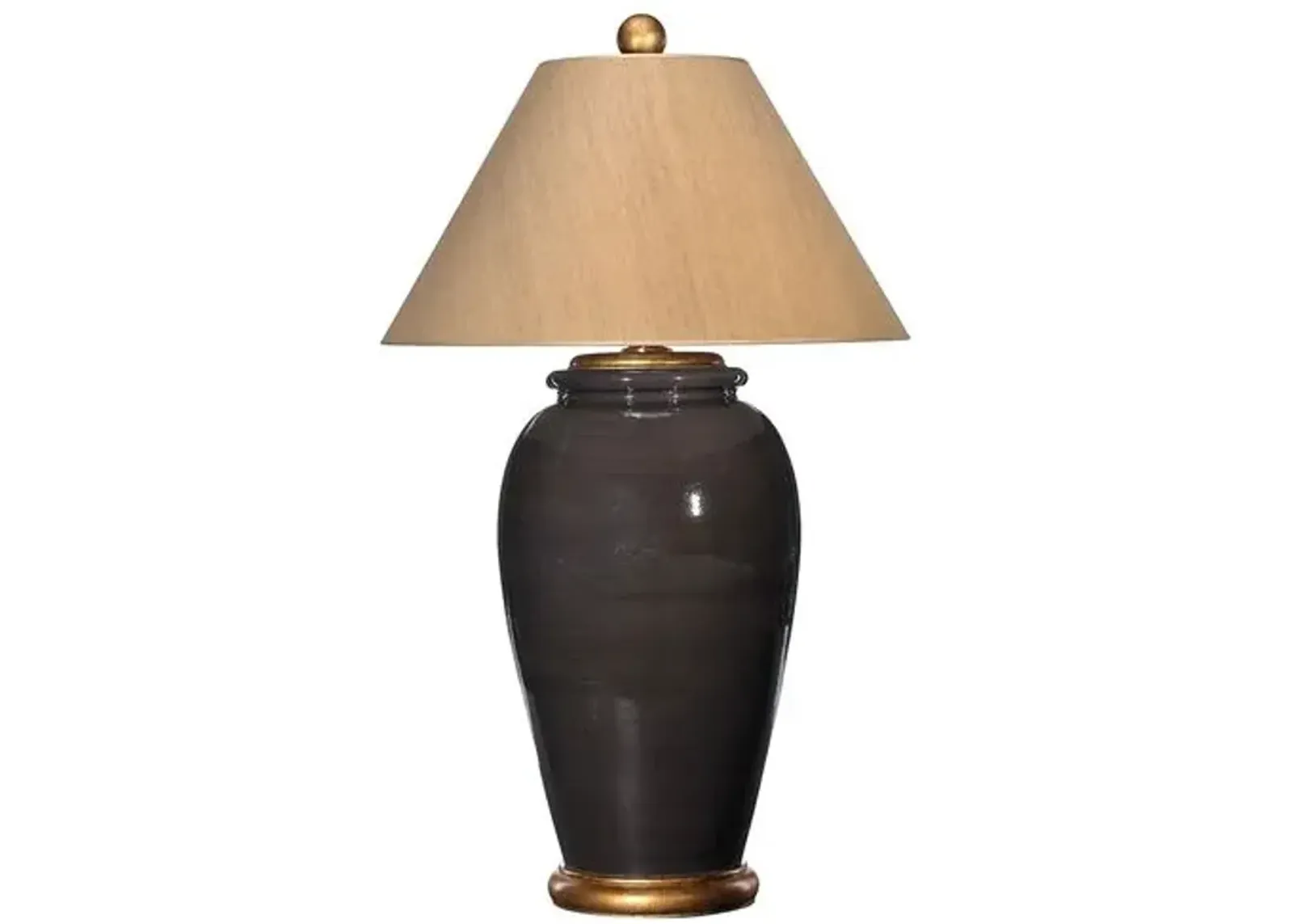 Barclay Butera - Bradburn Home - Rowan Large Table Lamp - Chocolate