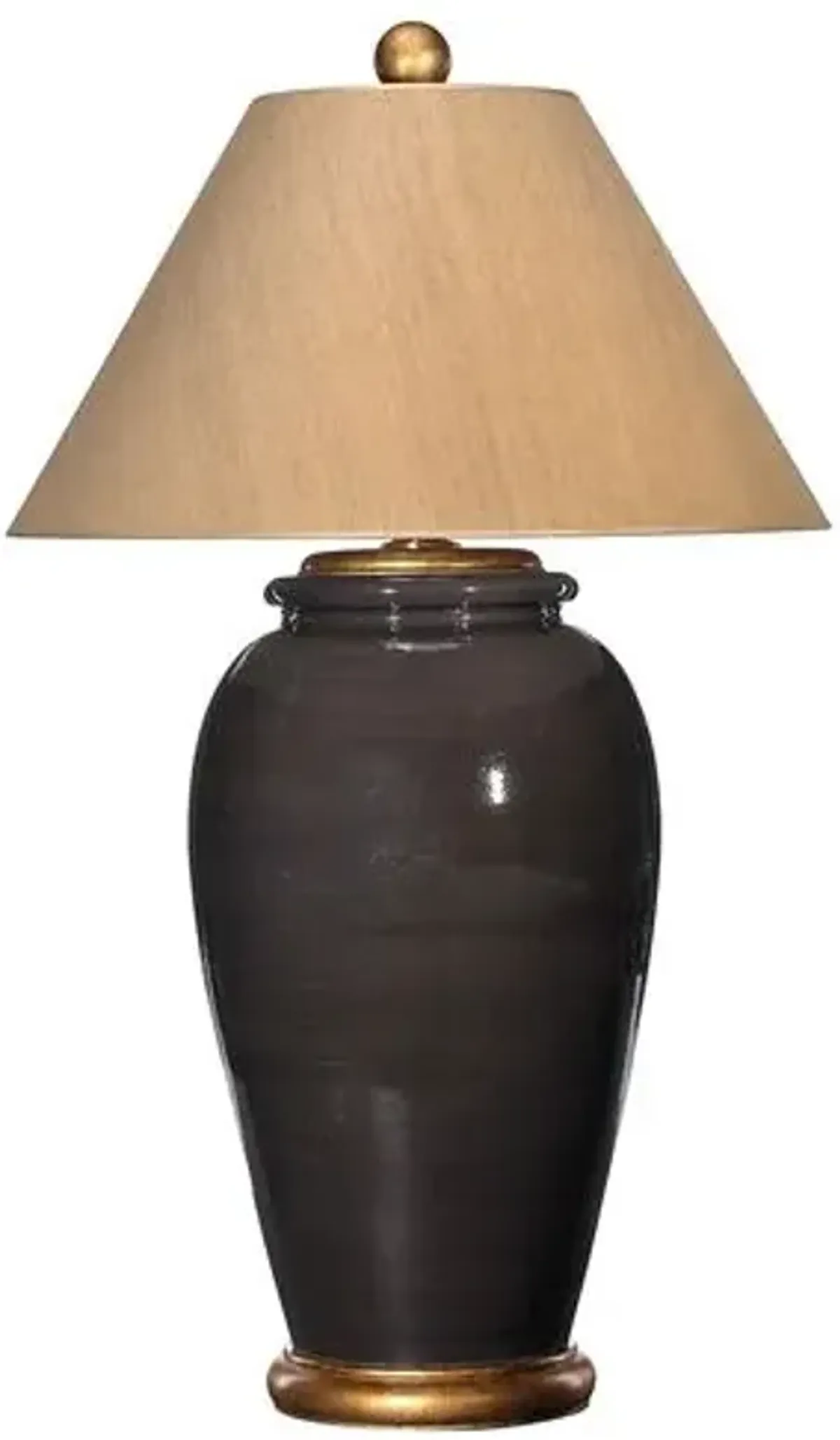 Barclay Butera - Bradburn Home - Rowan Large Table Lamp - Chocolate