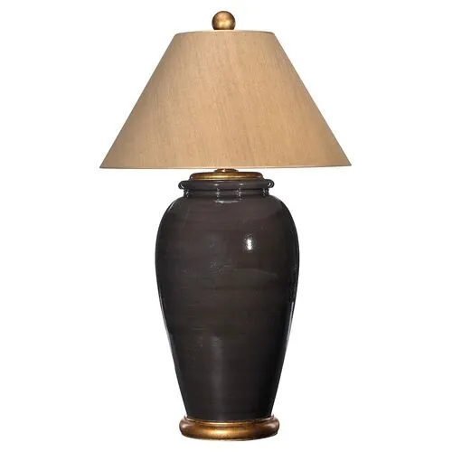 Barclay Butera - Bradburn Home - Rowan Large Table Lamp - Chocolate