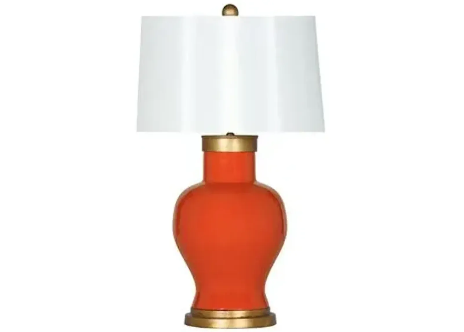 Barclay Butera - Bradburn Home - Cleo Table Lamp - Tangerine