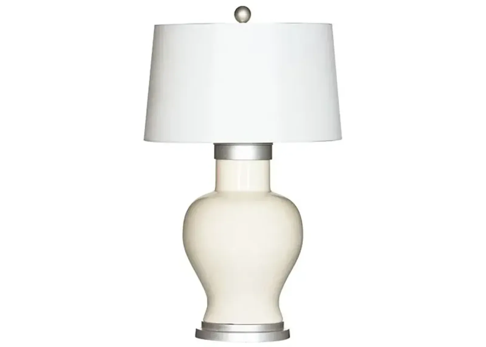 Barclay Butera - Bradburn Home - Cleo Table Lamp - Cream/Silver