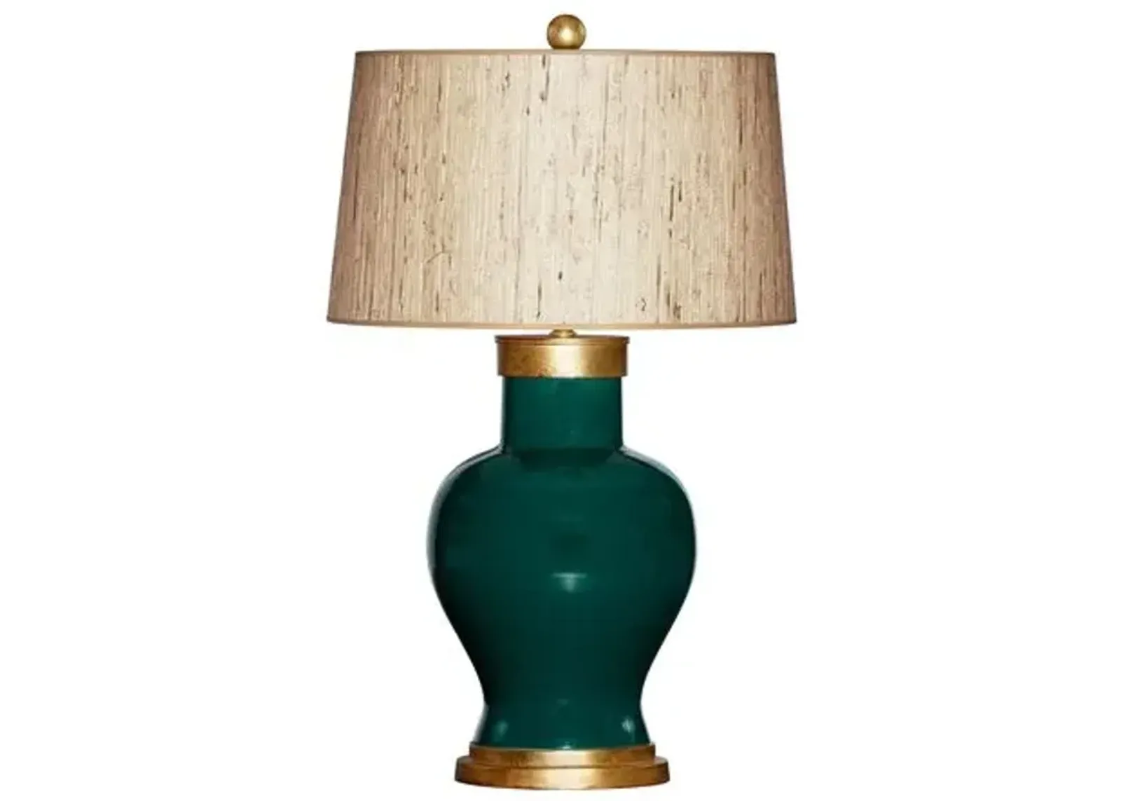 Barclay Butera - Bradburn Home - Cleo Table Lamp - Emerald/Gold