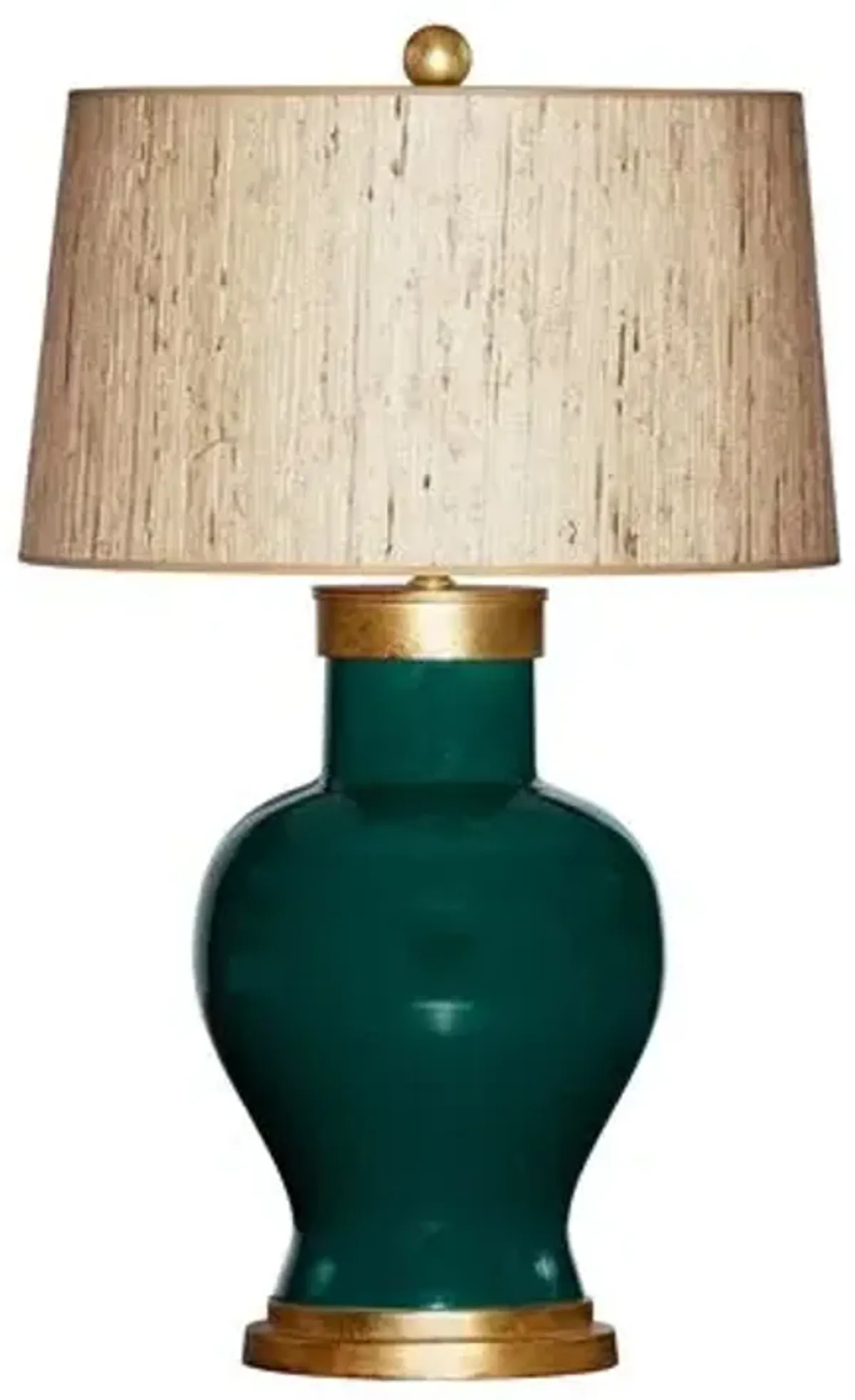 Barclay Butera - Bradburn Home - Cleo Table Lamp - Emerald/Gold