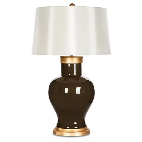 Barclay Butera - Bradburn Home - Cleo Table Lamp - Chocolate/Gold