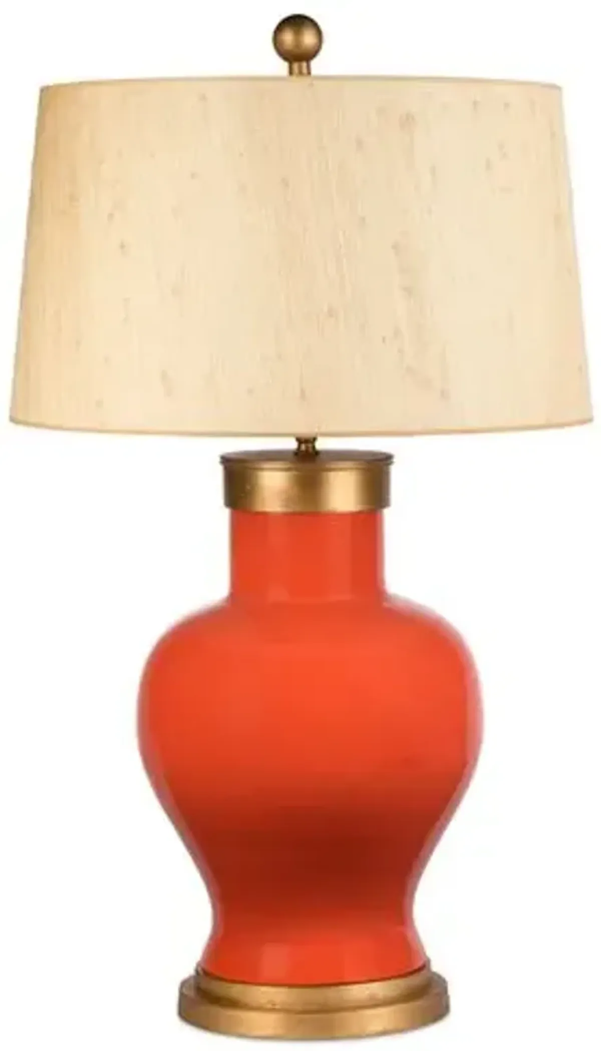 Barclay Butera - Bradburn Home - Cleo Table Lamp - Tangerine/Seagrass