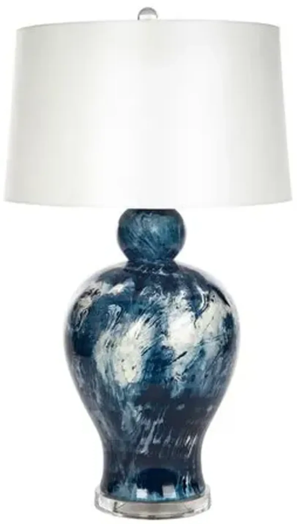 Barclay Butera - Bradburn Home - Payton Table Lamp - Navy/White