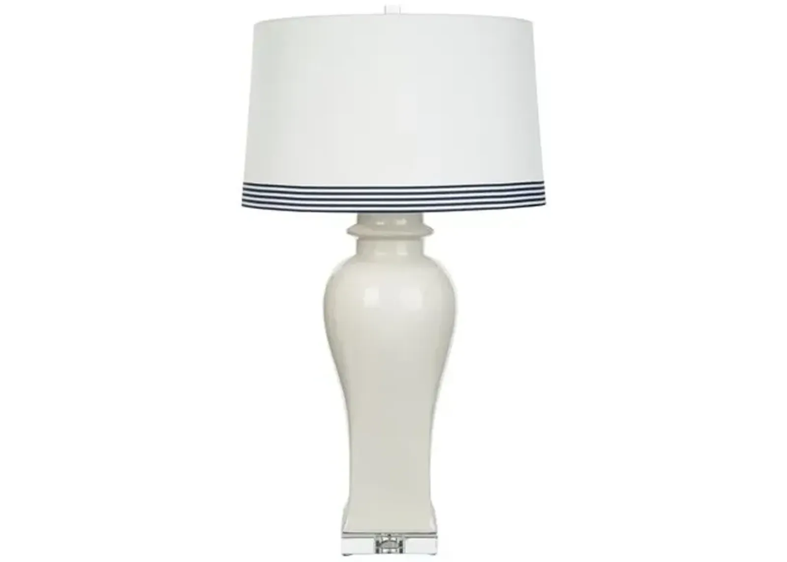 Barclay Butera - Bradburn Home - Bona Table Lamp - White Crackle