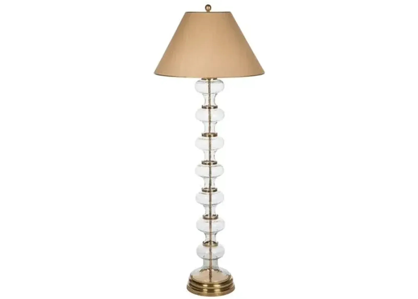 Barclay Butera - Bradburn Home - Grenada Hills Floor Lamp - Clear/Gold