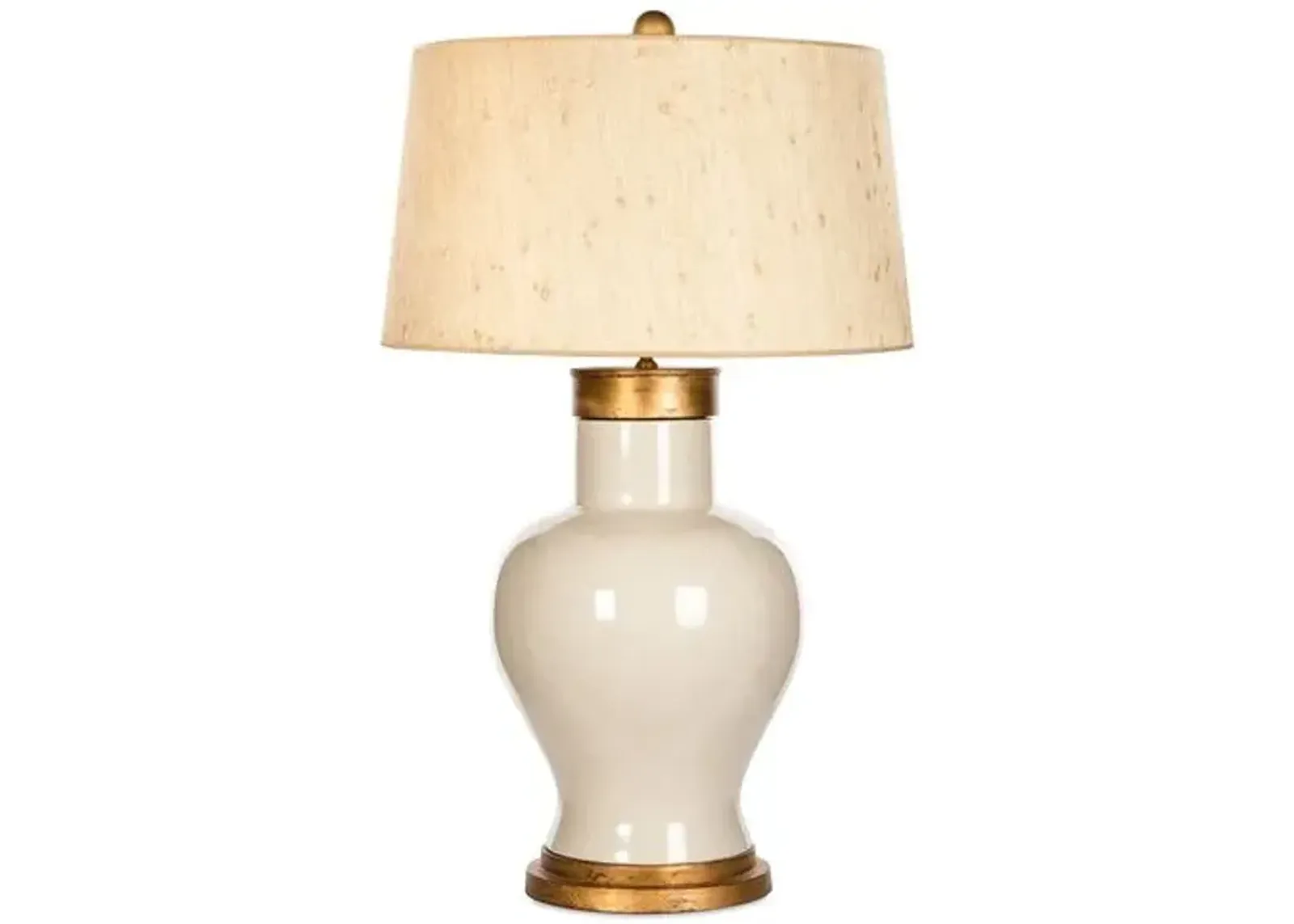 Barclay Butera - Bradburn Home - Cleo Seagrass Table Lamp - Cream/Gold