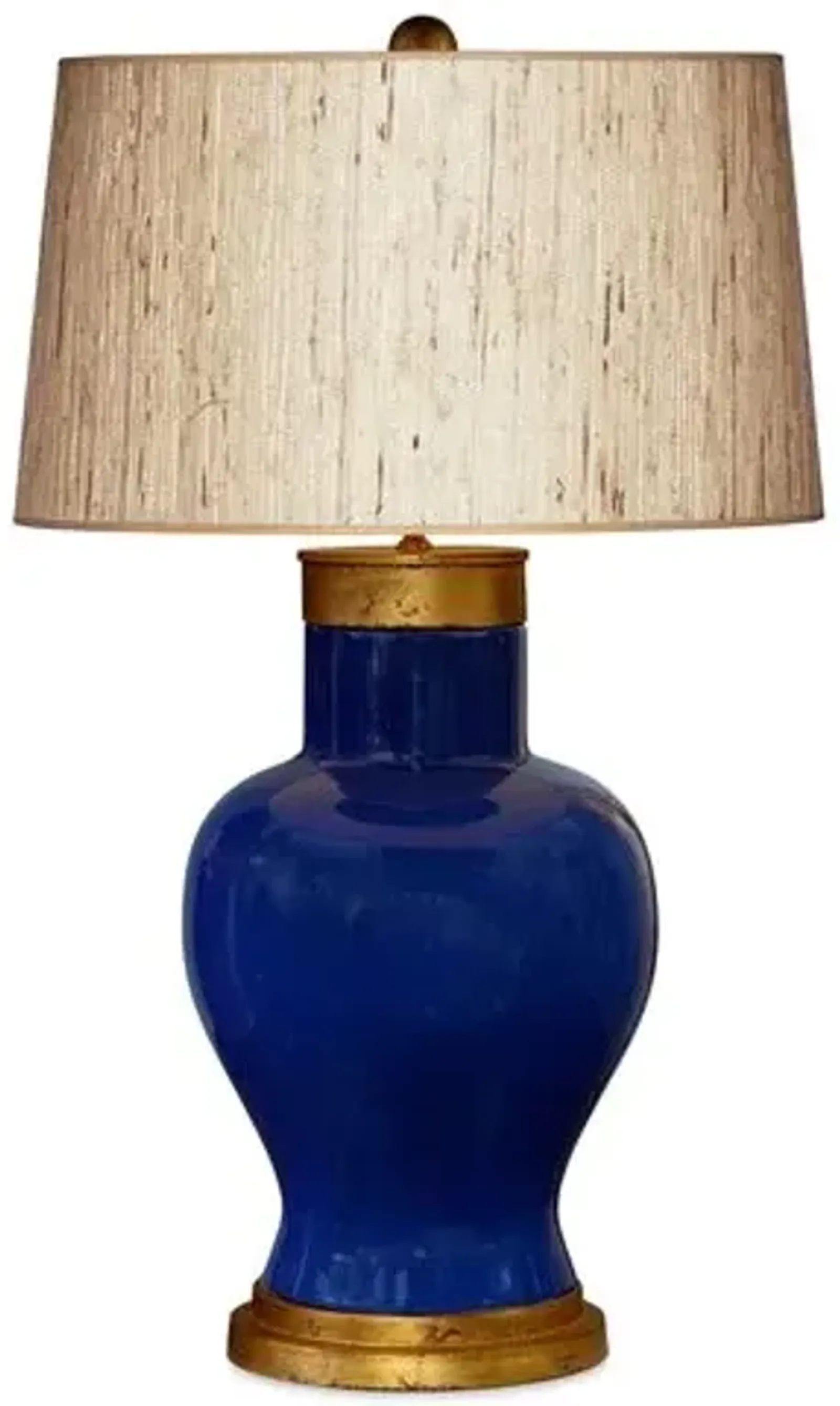 Barclay Butera - Bradburn Home - Cleo Seagrass Table Lamp - Navy/Gold