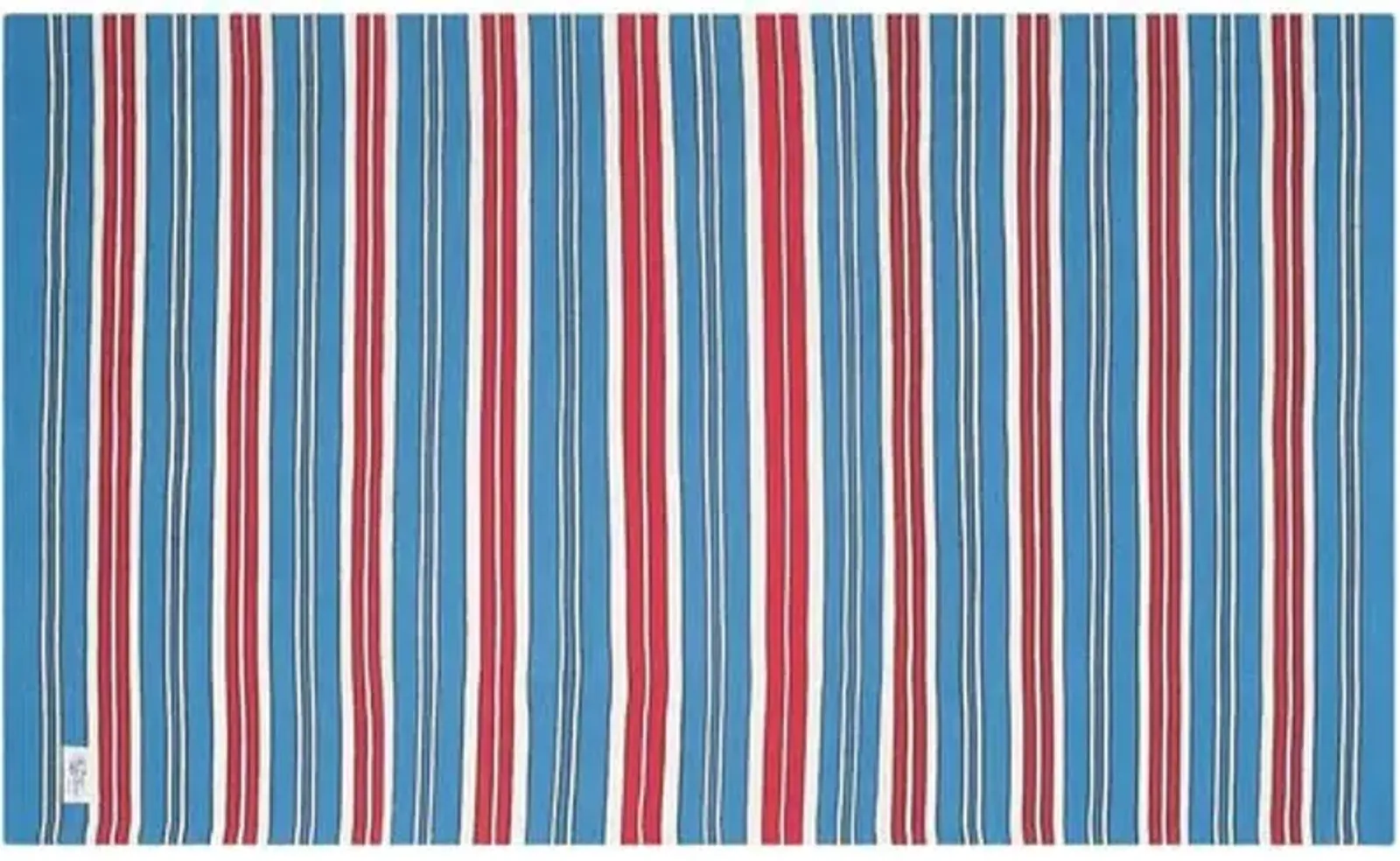 Racing Stripe Point Rug - Ralph Lauren Home - Blue - Blue