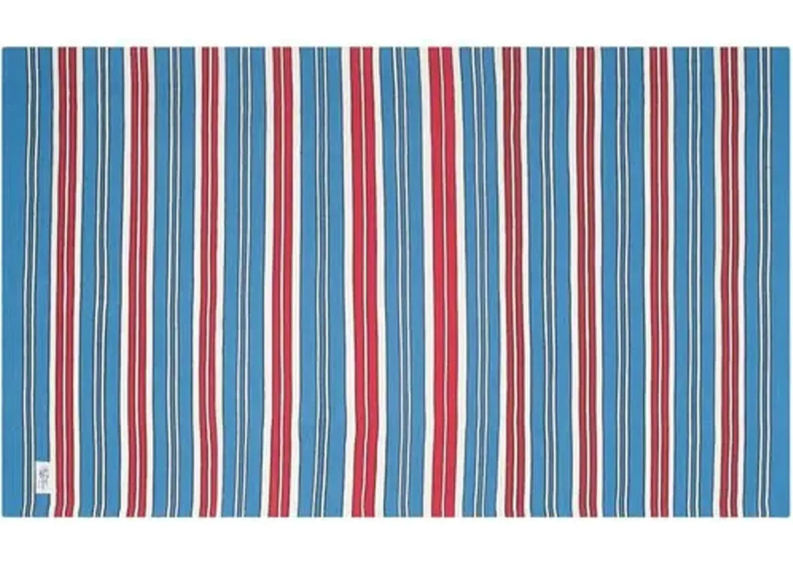 Racing Stripe Point Rug - Ralph Lauren Home - Blue - Blue