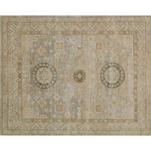 Leonora Hand-Knotted Rug - Tan - Beige - Beige