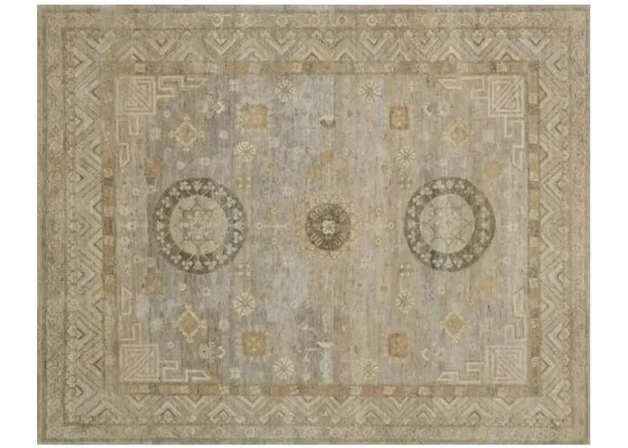 Leonora Hand-Knotted Rug - Tan - Beige - Beige