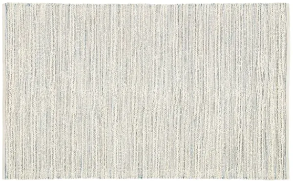 Yarid Flat-Weave Rug - Cream/Blue - Ivory - Ivory