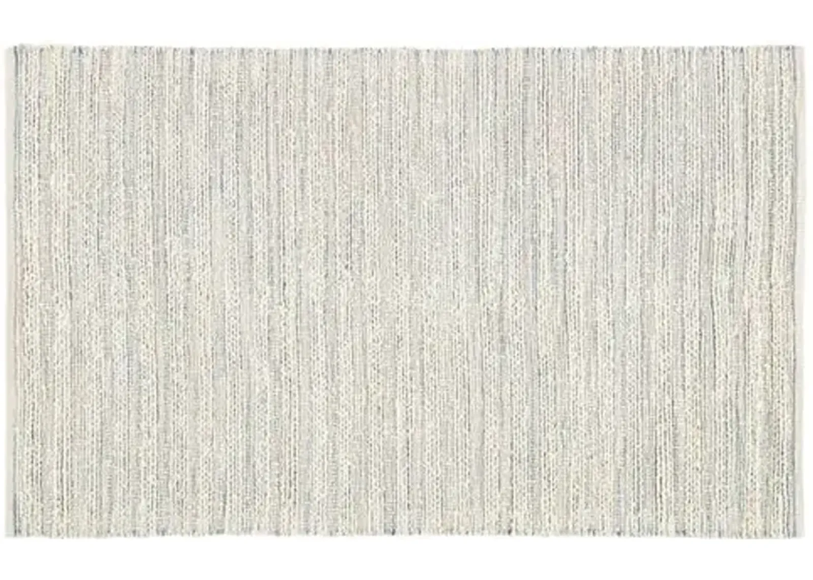 Yarid Flat-Weave Rug - Cream/Blue - Ivory - Ivory