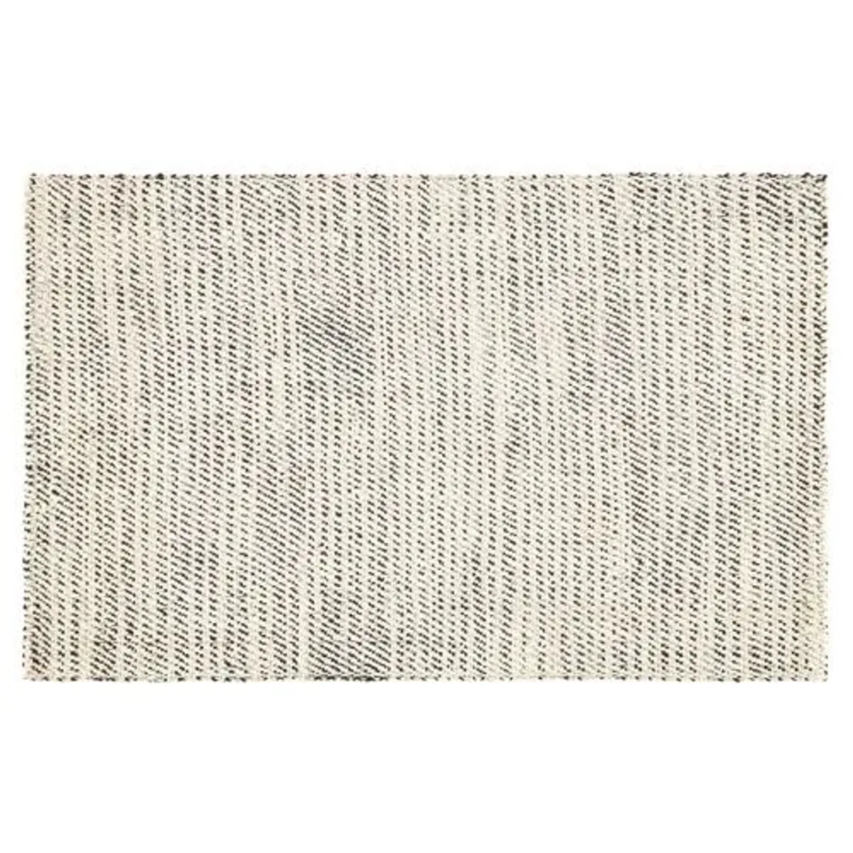 Latimer Jute Rug - White/Black - Ivory - Ivory