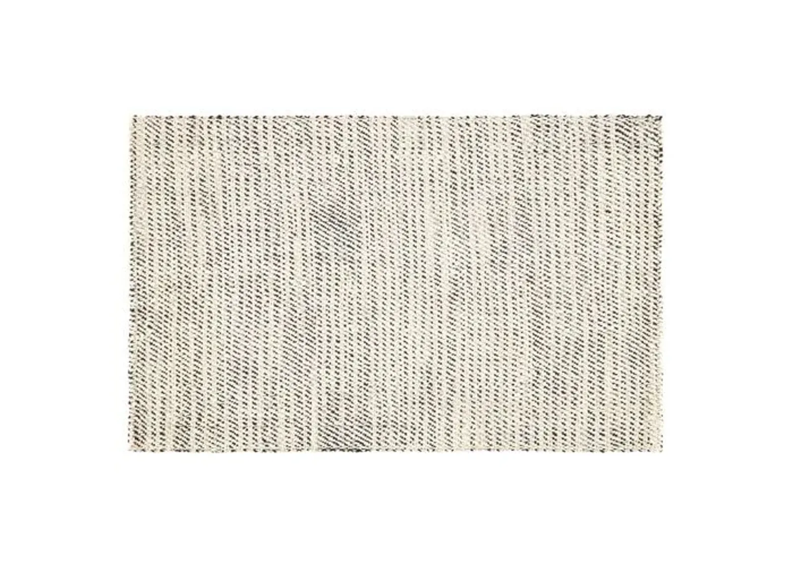 Latimer Jute Rug - White/Black - Ivory - Ivory