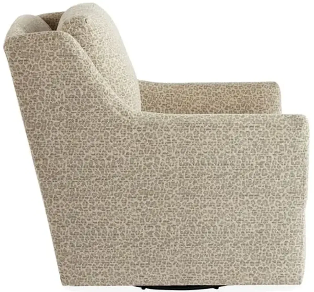 Eckford Swivel Chair - Ivory/Gray - Massoud