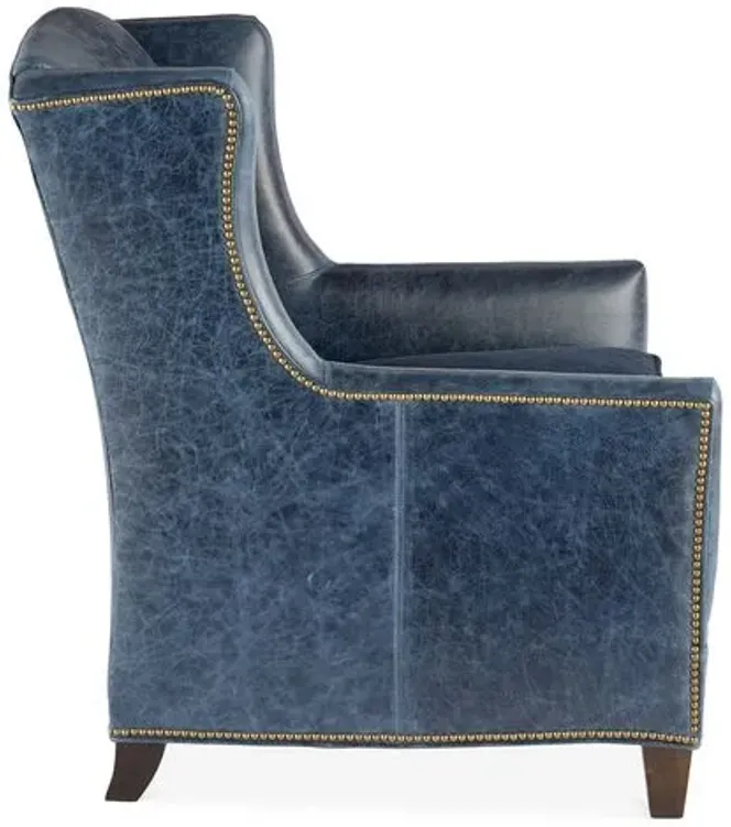 Lena Club Chair - Ocean Leather - Massoud