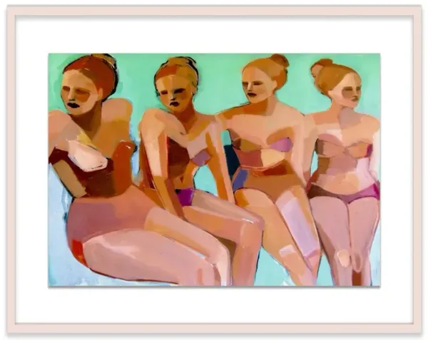 Hayley Mitchell, Four Bathers Painting