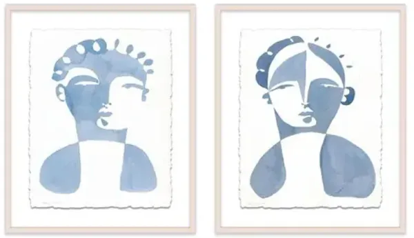 Hayley Mitchell - Jacques I & II Painting - Blue