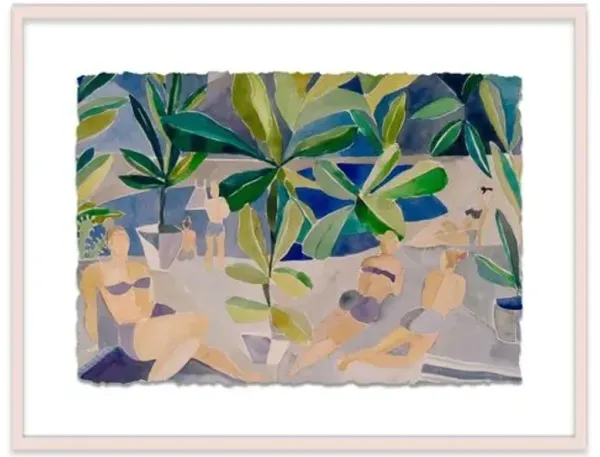 Hayley Mitchell - Bathers I Painting - Gray